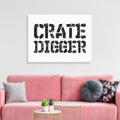 Crate Digger Canvas Afdruk (Insitu (Woonkamer))