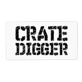 Crate Digger Etiket (Voorkant)