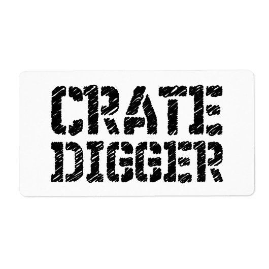Crate Digger Etiket (Voorkant)