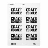 Crate Digger Etiket (Full Sheet)