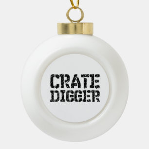 Crate Digger Keramische Bal Ornament