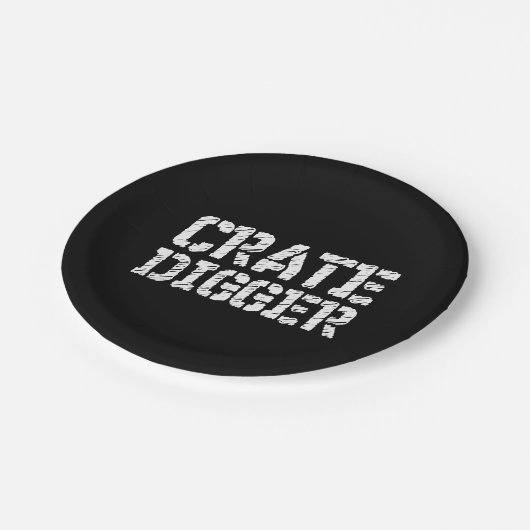 Crate Digger Papieren Bordje (Gekanteld)