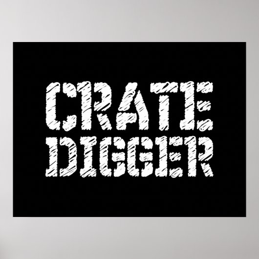 Crate Digger Poster (Voorkant)