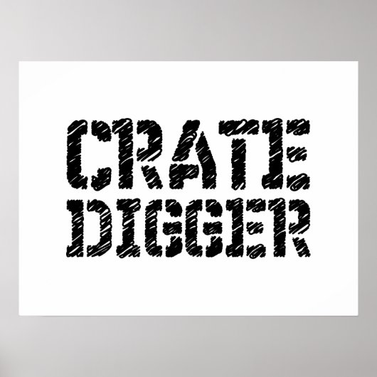 Crate Digger Poster (Voorkant)