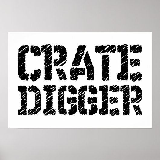 Crate Digger Poster (Voorkant)