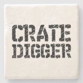 Crate Digger Stenen Onderzetter (Voorkant)