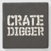 Crate Digger Stenen Onderzetter (Voorkant)