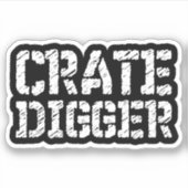 Crate Digger Sticker (Voorkant)
