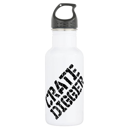 Crate Digger Waterfles (Voorkant)