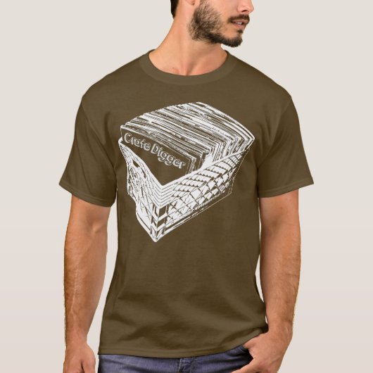 Crate Diggers TShirt Record Collector DJ T-shirt (Voorkant)
