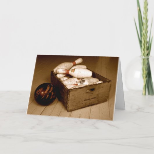 Crate of Old Bowling Pins Kaart (Voorkant)