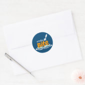 CrateBite: Duik in de versheid Ronde Sticker (Envelop)