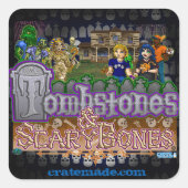 Cratemade het spel sticker (Voorkant)