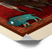 Cratemade Native American Buffalo Design poster (Hoek)