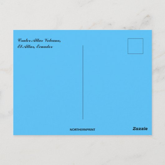 Crater Altar Volcano El Altar Ecuador Briefkaart (Achterkant)