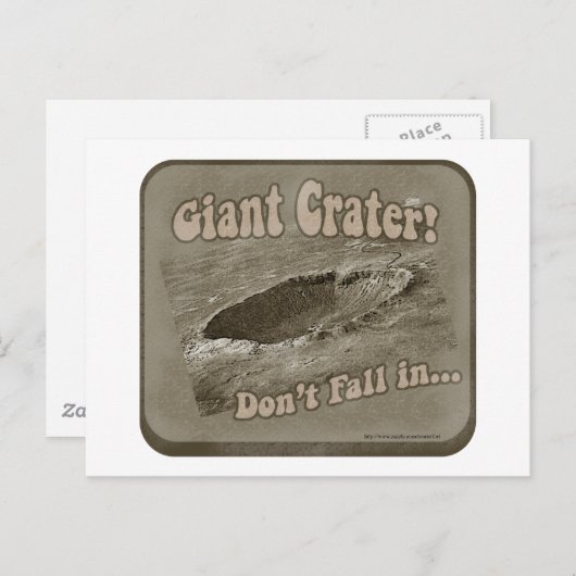 Crater. Briefkaart (Voorkant / Achterkant)