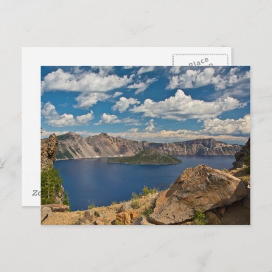 Crater Lake and Wizard Island, Crater Lake Briefkaart (Voorkant / Achterkant)