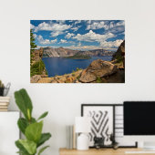 Crater Lake and Wizard Island, Crater Lake Poster (Thuiskantoor)