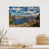 Crater Lake and Wizard Island, Crater Lake Poster (Keuken)