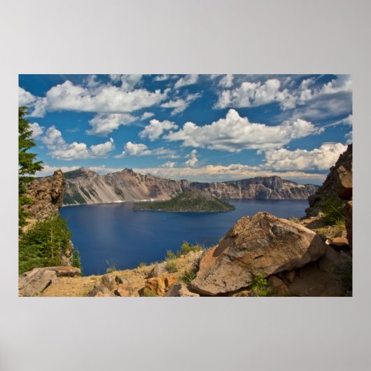 Crater Lake and Wizard Island, Crater Lake Poster (Voorkant)