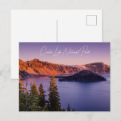 Crater Lake bij Sunset Briefkaart (Voorkant / Achterkant)