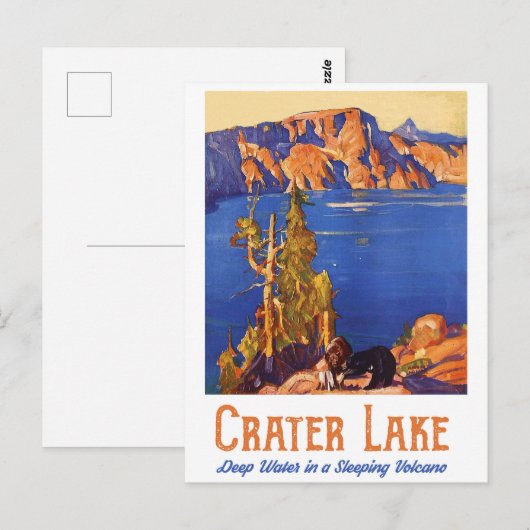 Crater Lake Briefkaart (Voorkant / Achterkant)