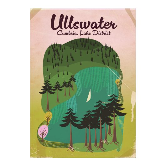 Crater lake Canada Reisposter Foto Afdruk (Voorkant)