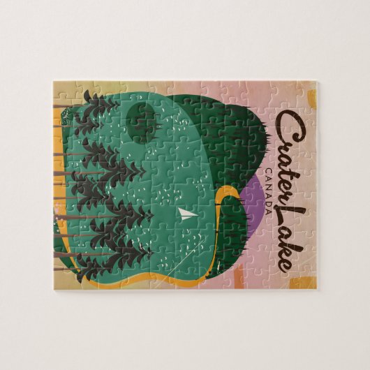 Crater lake Canada Reisposter Legpuzzel (Horizontaal)