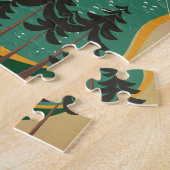 Crater lake Canada Reisposter Legpuzzel (Zijkant)