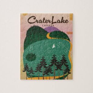 Crater lake Canada Reisposter Legpuzzel