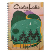 Crater lake Canada Reisposter Notitieboek (Voorkant)