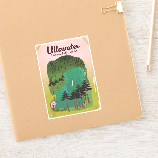 Crater lake Canada Reisposter Sticker (Notitieboek)