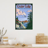 Crater Lake - Charles Lindbergh Vlucht - Poster (Keuken)