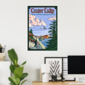 Crater Lake - Charles Lindbergh Vlucht - Poster (Thuiskantoor)