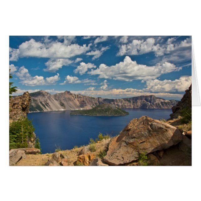 Crater Lake en Wizard Island, Crater Lake (Voorkant Horizontaal)