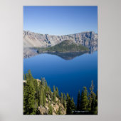 Crater Lake en Wizard Island Poster (Voorkant)