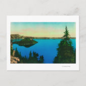 Crater Lake en Wizard Island Uitzicht Briefkaart (Voorkant)