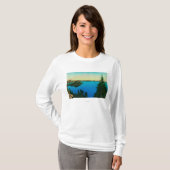 Crater Lake en Wizard Island Uitzicht T-shirt (Voorkant volledig)