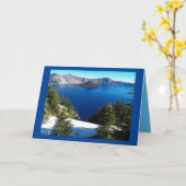 Crater Lake Happy Birthday Kaart (Gele Bloem)