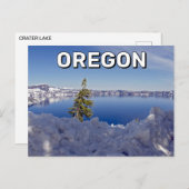 Crater Lake in het Briefkaart van Oregon (Voorkant / Achterkant)
