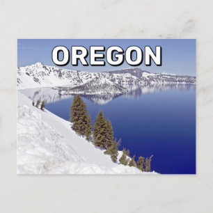 Crater Lake in het Briefkaart van Oregon