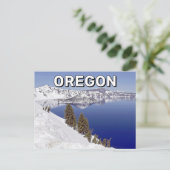 Crater Lake in het Briefkaart van Oregon (Staand voorkant)