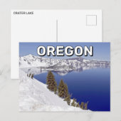 Crater Lake in het Briefkaart van Oregon (Voorkant / Achterkant)