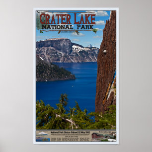 Crater Lake - Informationeel Poster