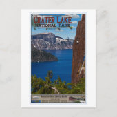 Crater Lake - Informationeel Poster Briefkaart (Voorkant)
