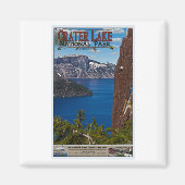 Crater Lake - Informationeel Poster Magneet (Voorkant)