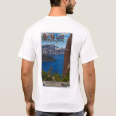 Crater Lake - Informationeel Poster T-shirt (Achterkant)