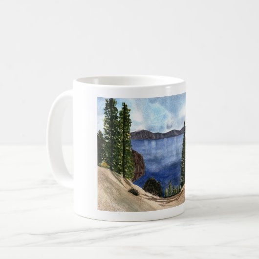 Crater Lake koffie mok (Voorkant links)