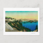 Crater Lake Lodge over het meer Briefkaart (Voorkant)
