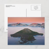 Crater Lake Moonrise Briefkaart (Voorkant / Achterkant)